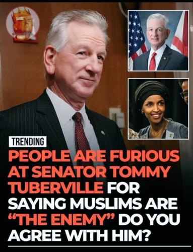 TOM TUBERVILLE-MUSLIM ENEMY!