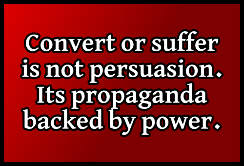 Convert Or Suffer