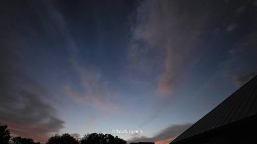 Sunrise just a glimmer