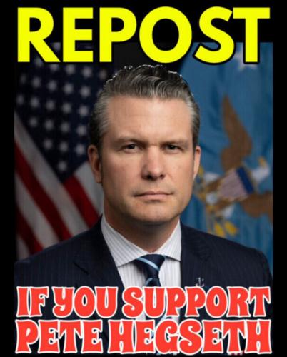 I SUPPORT PETE HEGSETH