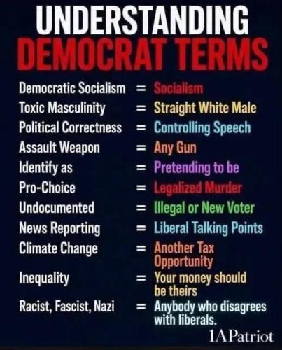 DEMOCRAT WORDSPEAK