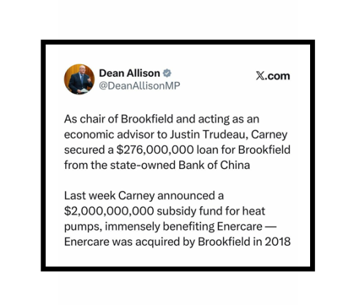as chair of Brookfield