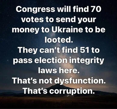 CONGRESS FINDS 70 VOTES TO SEND $$$$$