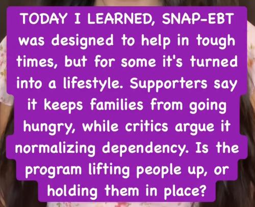 SNAP-EBT Dependency