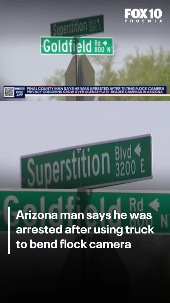 Arizona man arrested after damaging Flock license plate camera | FOX 10 Phoenix
